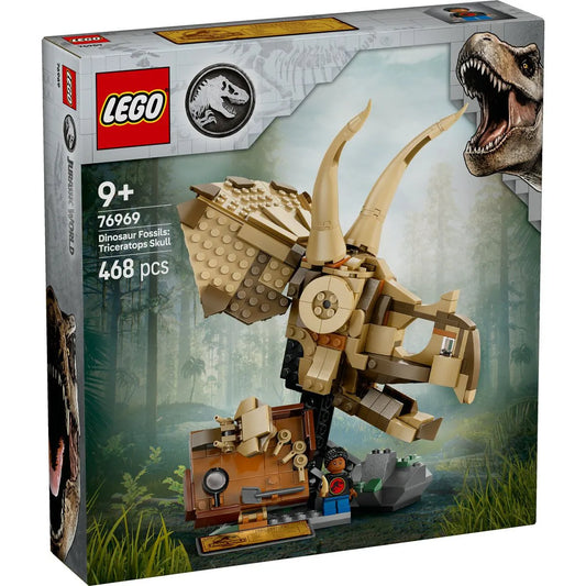 LEGO JURASSIC WORLD FOSILE DE DINOZAUR CRANIU DE TRICERATOPS 76969, LEGO JURASSIC WORLD