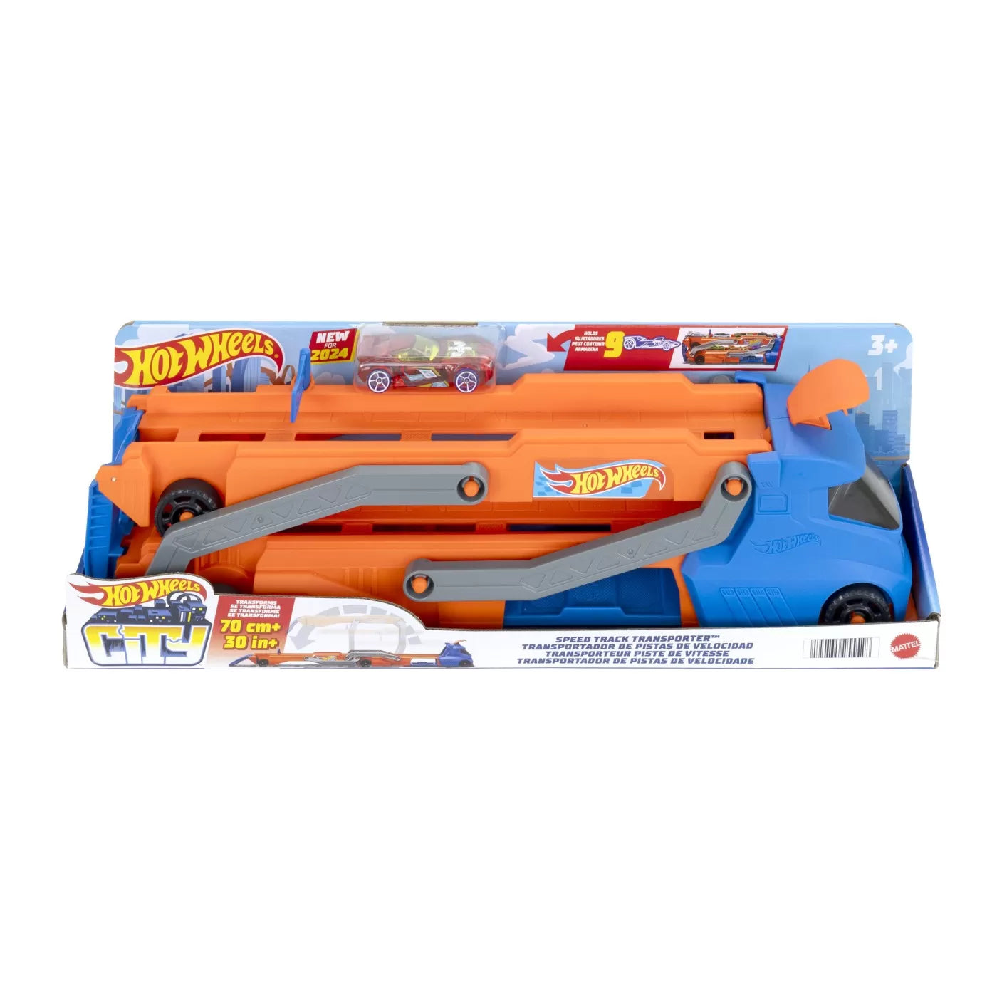 HOT WHEELS CITY CAMION TRANSPORTER, HOT WHEELS - VEHICULE