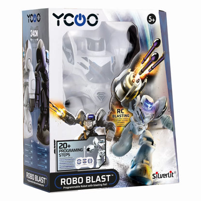 ROBOT ELECTRONIC ROBO BLAST ALB, SILVERLIT