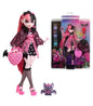 MONSTER HIGH PAPUSA DRACULAURA CU ANIMALUT SI ACCESORII, MONSTER HIGH