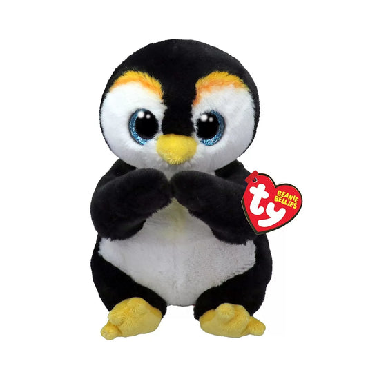 PLUS TY 15CM BEANIE BELLIES PINGUINUL NEVE , PLUS 15CM