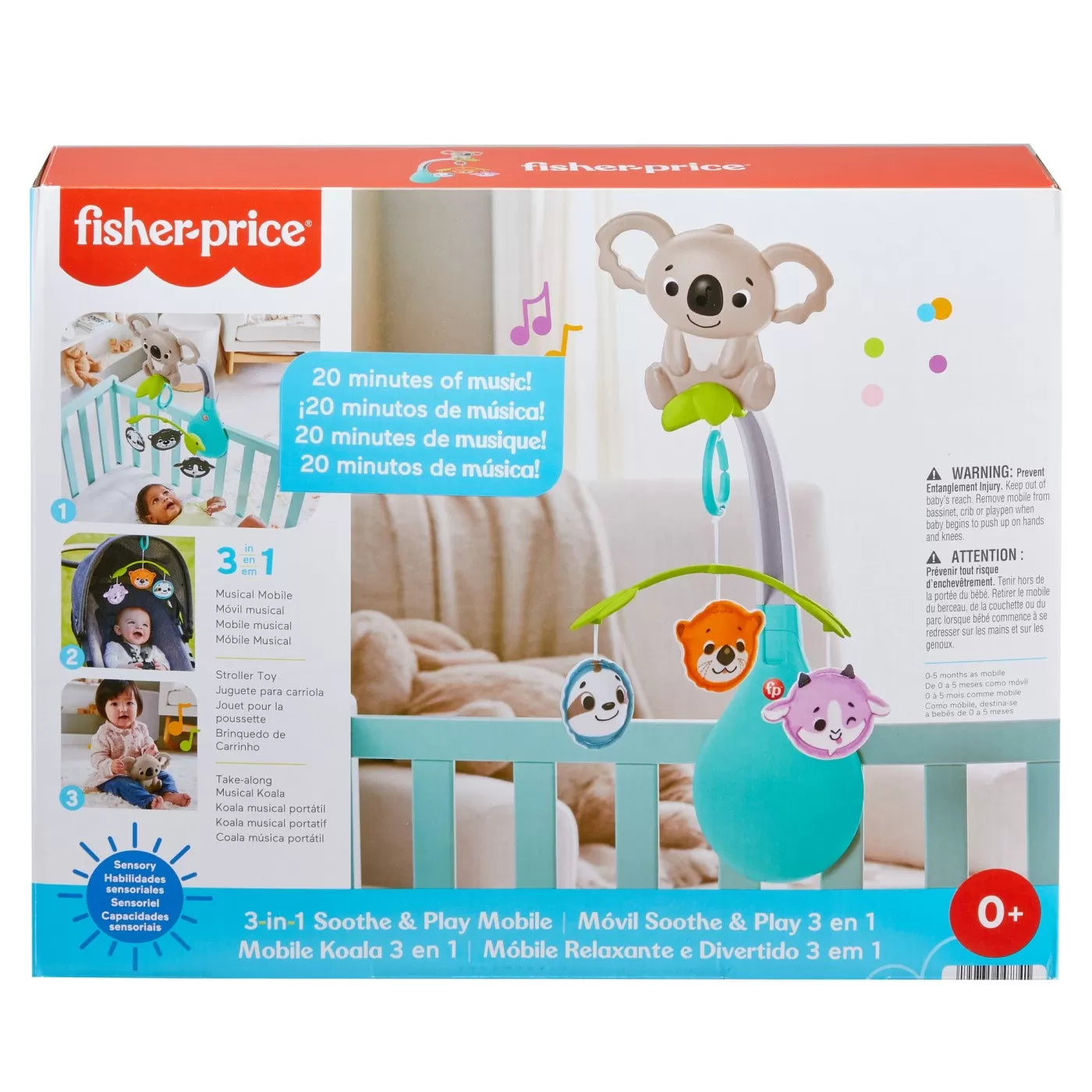 FISHER PRICE CARUSEL MUZICAL 3 IN 1, FISHER PRICE - NEWBORN
