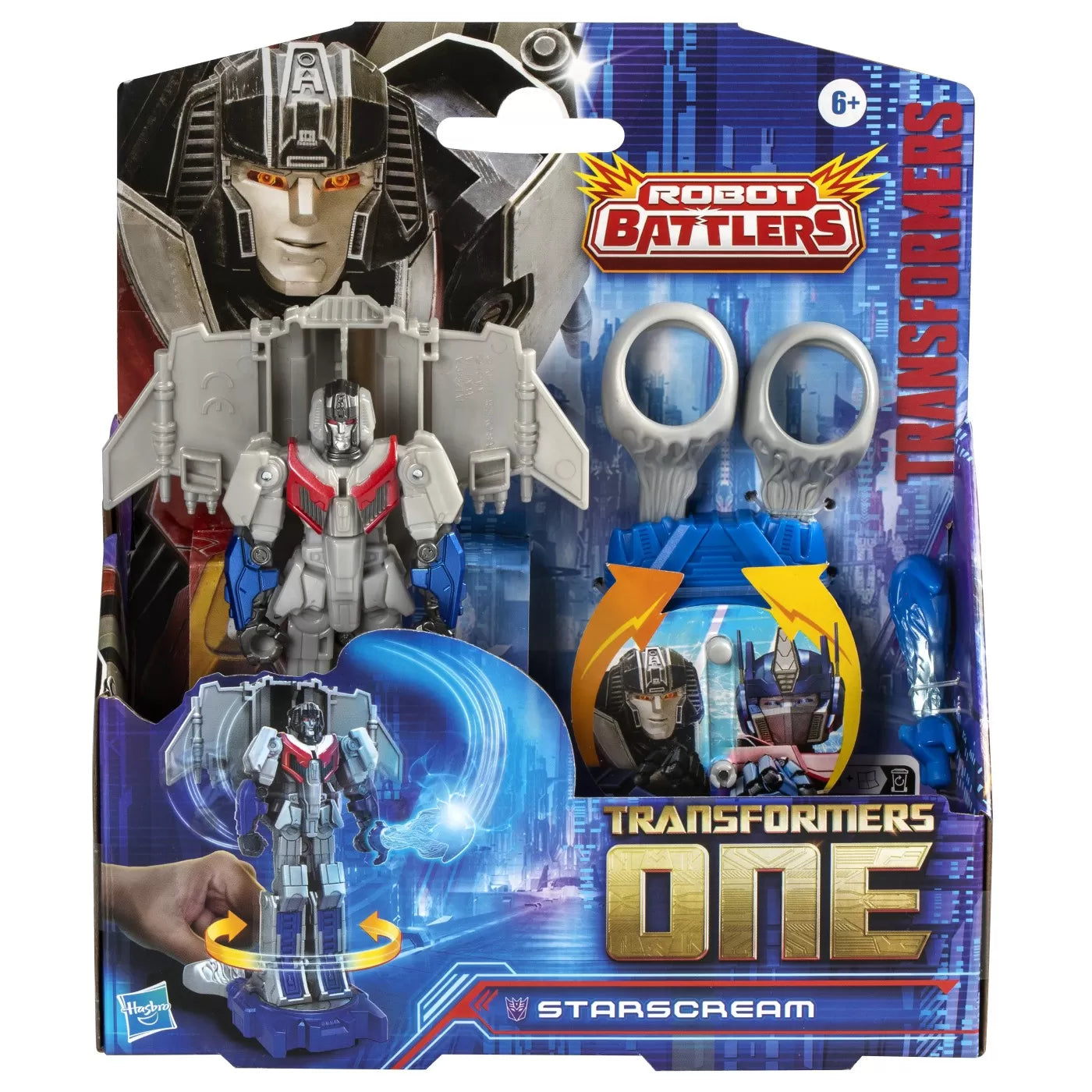 TRANSFORMERS ONE ROBOT BATTLERS FIGURINA STARSCREAM 11.5CM, TRANSFORMERS