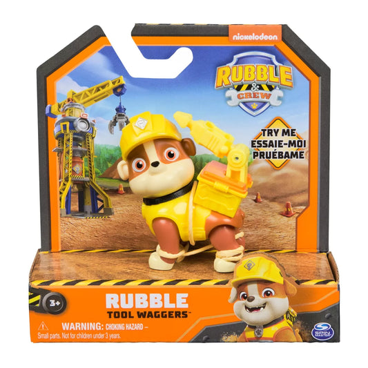 PATRULA CATELUSILOR RUBBLE AND CREW FIGURINA RUBBLE 5CM, PATRULA CATELUSILOR