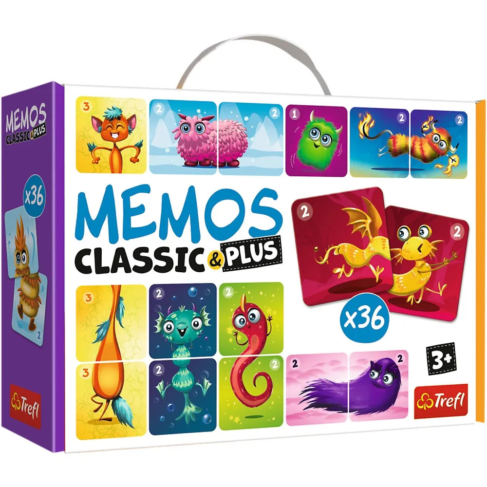 JOC MEMOS CLASSIC PLUS DRAGUTII MONSTRI, TREFL JOCURI