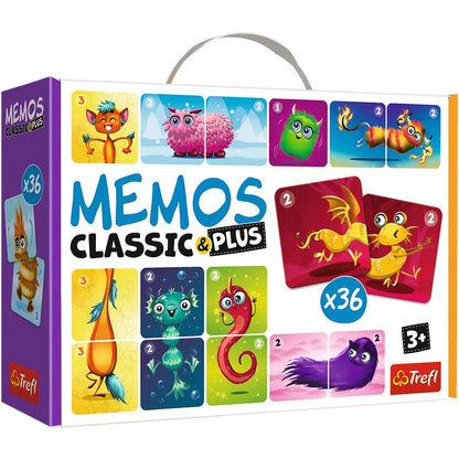 JOC MEMOS CLASSIC PLUS DRAGUTII MONSTRI, TREFL JOCURI
