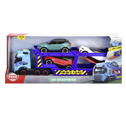 DICKIE TRANSPORTOR VOLVO 40CM CU SUNETE SI LUMINI, DICKIE