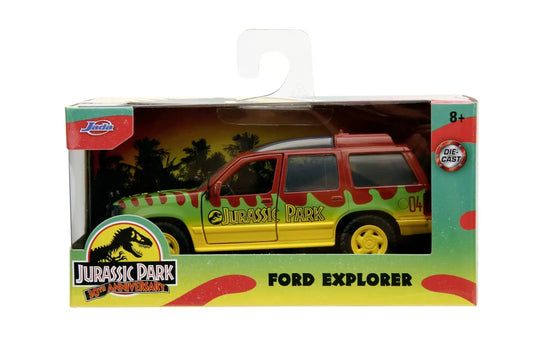 JADA JURASSIC WORLD MASINUTA METALICA FORD EXPLORE 1993 SCARA 1:32, JADATOYS
