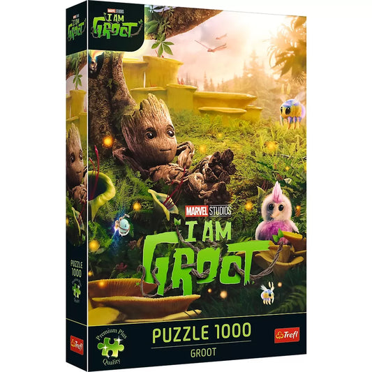 PUZZLE TREFL 1000 PREMIUM PLUS MARVEL GROOT, TREFL 1000P