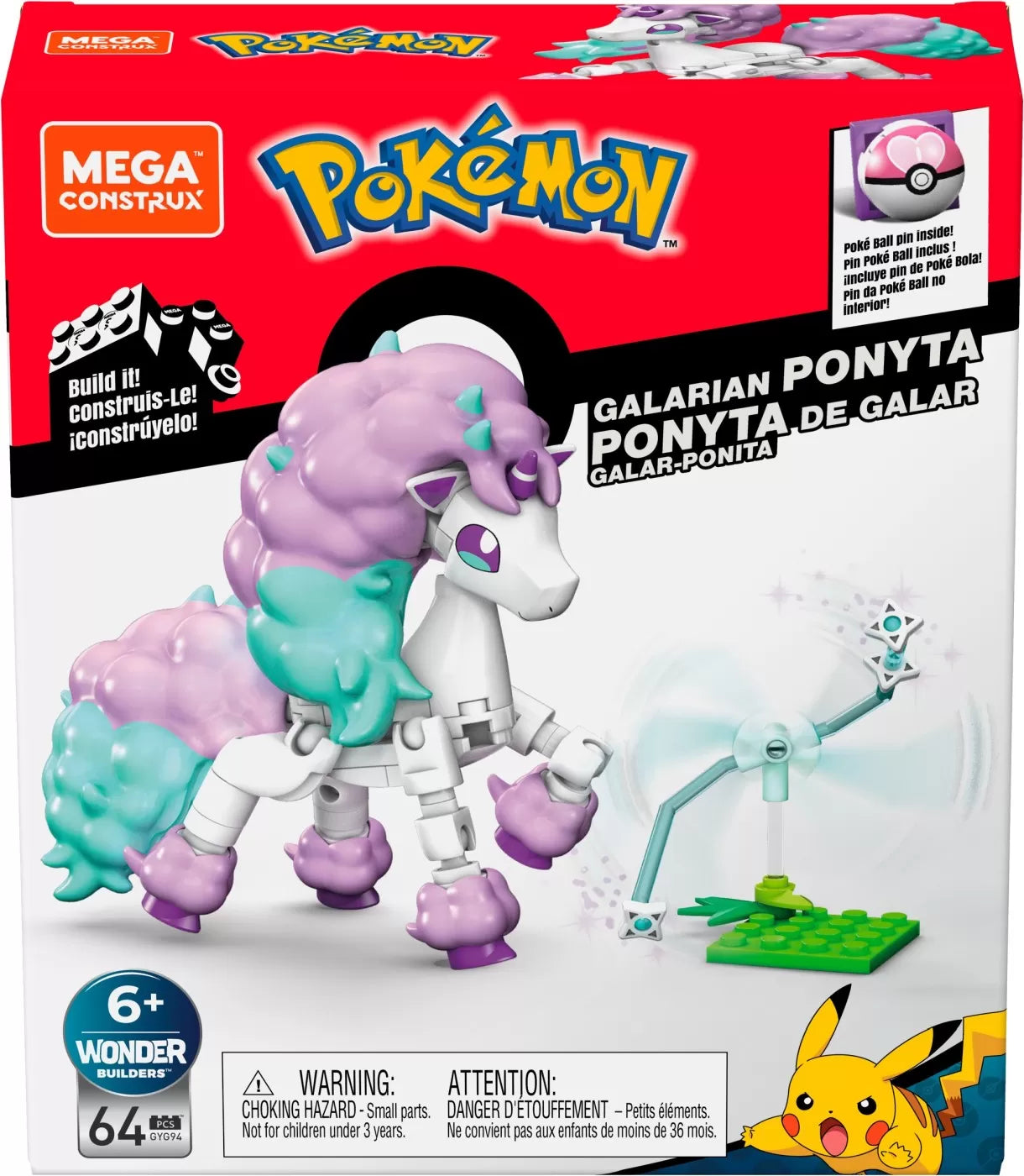 POKEMON MEGA CONSTRUX GALARIAN PONYTA, POKEMON