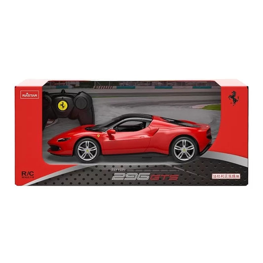 MASINA CU TELECOMANDA FERRARI 296 GTS CU SCARA 1 LA 16, RASTAR 1:16