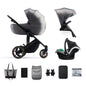 CARUCIOR 3 IN 1 KINDERKRAFT PRIME 2 3IN1 MINK PRO GREY, KINDERKRAFT