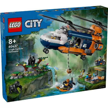 LEGO CITY ELICOPTERUL UNUI EXPLORATOR AL JUNGLEI LA TABARA DE BAZA 60437, LEGO CITY