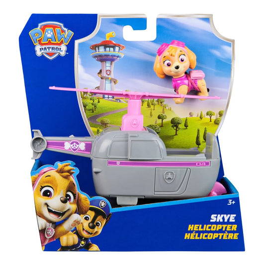 PATRULA CATELUSILOR SET VEHICUL DE BAZA ELICOPTER SI FIGURINA SKYE, PATRULA CATELUSILOR