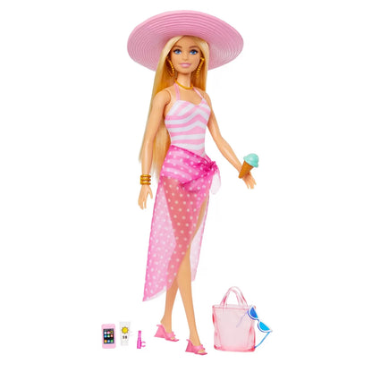 BARBIE PAPUSA BARBIE LA PLAJA, BARBIE - TRAVEL