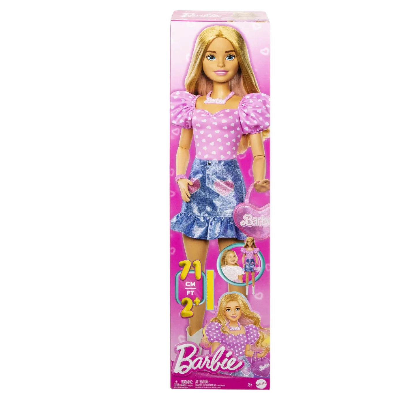 BARBIE PAPUSA BARBIE BLONDA 71CM, BARBIE - FASHIONISTAS