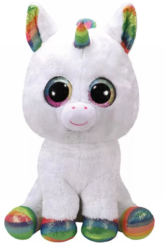 PLUS TY 42CM BOOS PIXY UNICORN ALB, PLUS 42CM