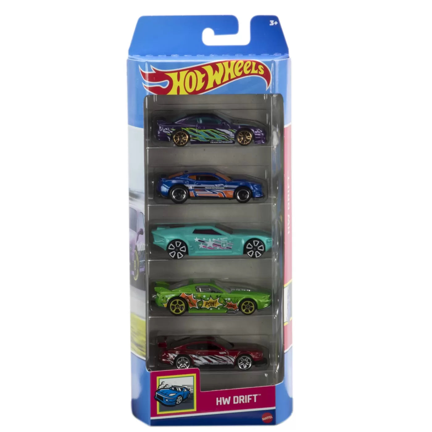 SET 5 MASINI HOT WHEELS CU DESIGN HW DRIFT, HOT WHEELS - VEHICULE