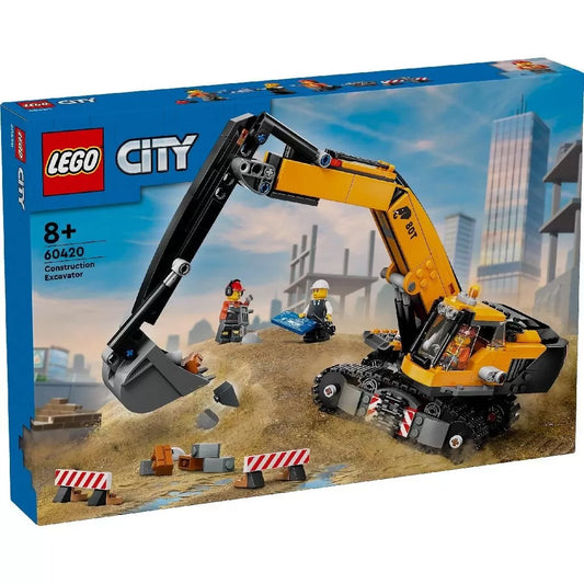 LEGO CITY EXCAVATOR GALBEN DE CONSTRUCTII 60420, LEGO CITY