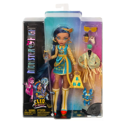 MONSTER HIGH PAPUSA CLEO DENILE CU ANIMALUT SI ACCESORII, MONSTER HIGH