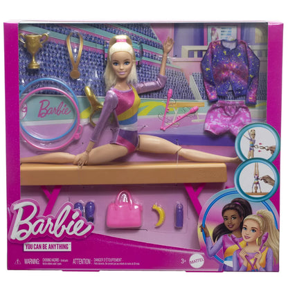 BARBIE PAPUSA BARBIE YOU CAN BE GIMNASTA BLONDA, BARBIE - I CAN BE