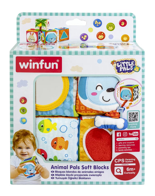 WINFUN SET 4 CUBURI STIVUIBILE DIN MATERIAL TEXTIL, WINFUN