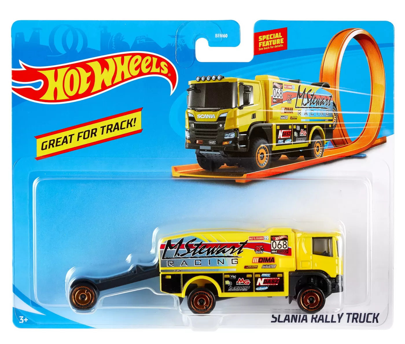 HOT WHEELS CAMION SCANIA RALLY TRUCK, HOT WHEELS - VEHICULE