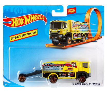 HOT WHEELS CAMION SCANIA RALLY TRUCK, HOT WHEELS - VEHICULE