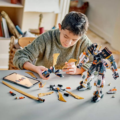 LEGO NINJAGO ROBOTUL-DRAGON DE TITAN AL LUI COLE 71821, LEGO NINJAGO