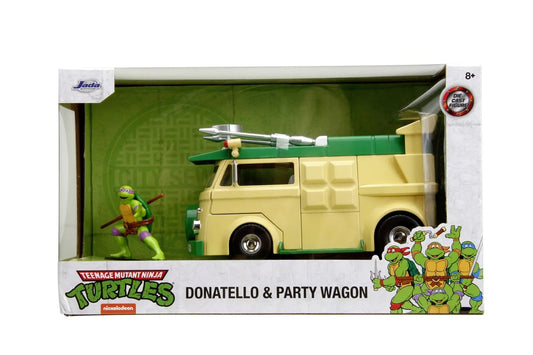 JADA NINJA SET FIGURINA DONATELLO SI VAGONUL DE PETRECERE 1:24, JADATOYS