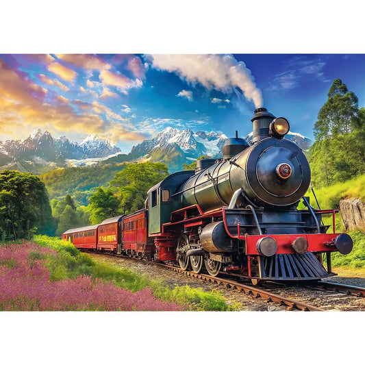 PUZZLE TREFL 1000 CALATORIE CU TRENUL, TREFL 1000P