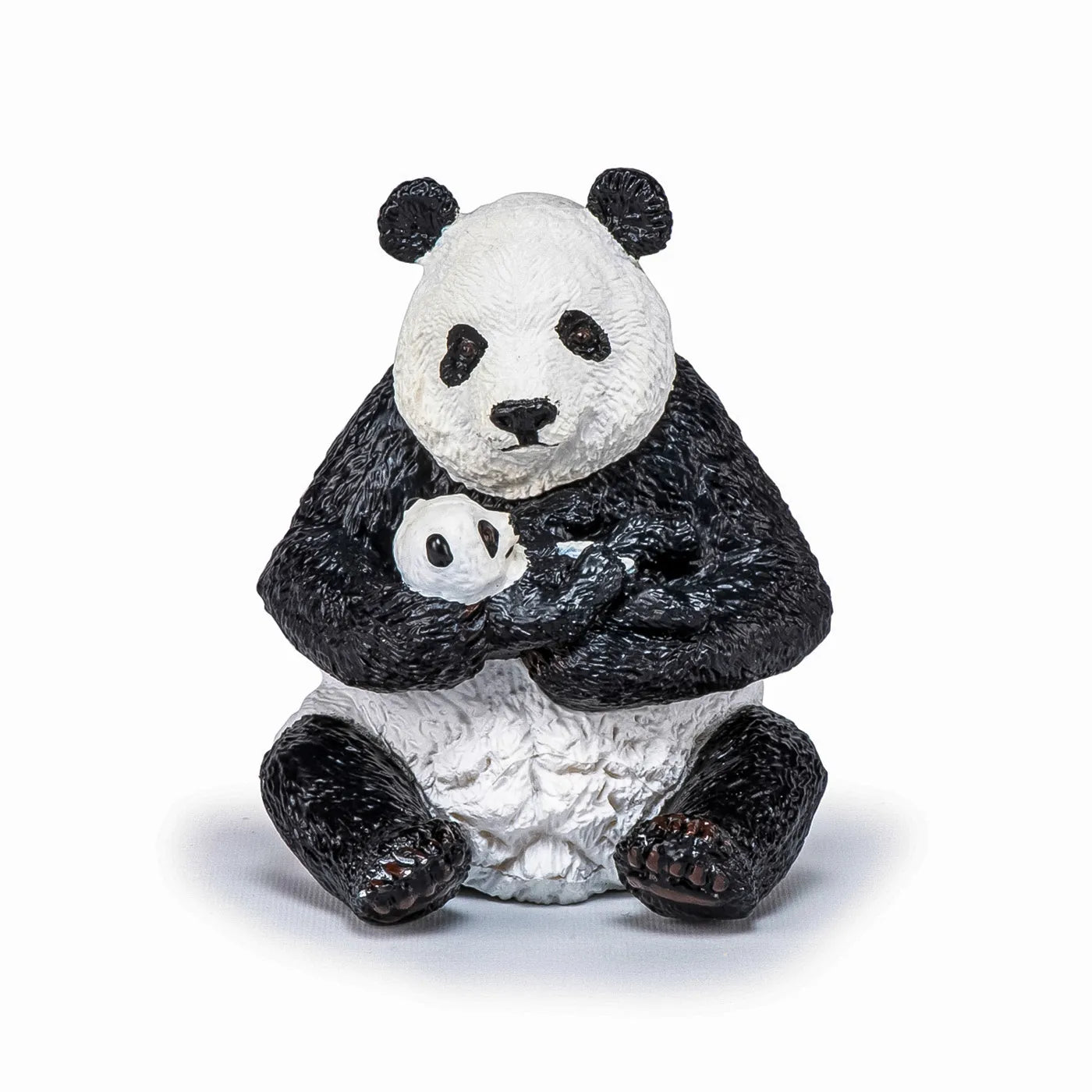 PAPO FIGURINA URS PANDA SEZAND CU PUI IN BRATE, ANIMALE SALBATICE
