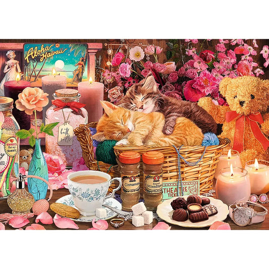 PUZZLE TREFL 1000 PREMIUM PLUS TEA TIME TOATE LUCRURILE BUNE, TREFL 1000P