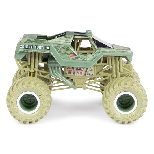 MONSTER JAM MASINUTA METALICA SOLDIER FORTUNE SCARA 1:24, MONSTER JAM