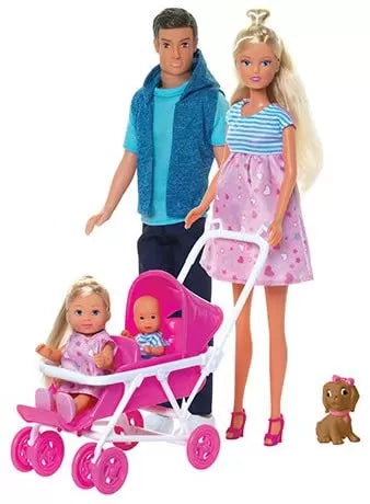SET STEFFI LOVE FAMILIE CU COPILAS NOU-NASCUT SURPRIZA, STEFFI LOVE