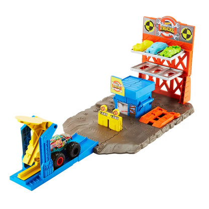 HOT WHEELS MONSTER TRUCKS SET BLAST STATION , HOT WHEELS - MONSTER TRUCK