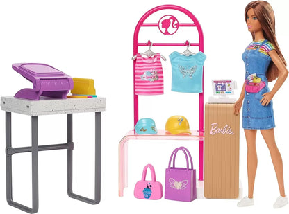 BARBIE SET BARBIE MAGAZINUL DE IMPRIMAT, BARBIE - I CAN BE