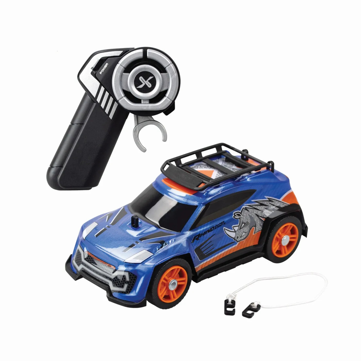 SILVERLIT EXOST BUILD 2 DRIVE MASINUTA RC ALBASTRA, SILVERLIT
