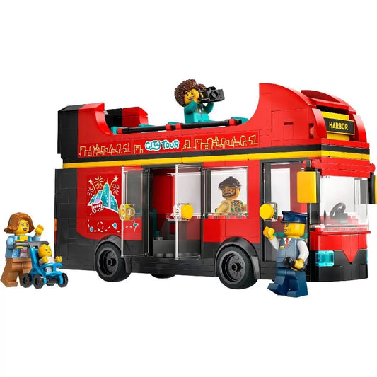 LEGO CITY AUTOBUZ TURISTIC ROSU CU ETAJ 60407, LEGO CITY