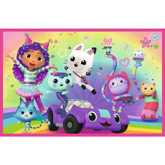 PUZZLE TREFL 2X24 GABBYS DOLLHOUSE AVENTURILE LUI GABBY, TREFL 2X24