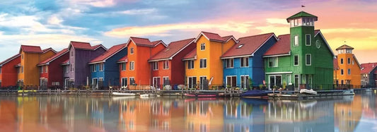 PUZZLE TREFL 1000 PANORAMA GRONINGEN, TREFL 1000P