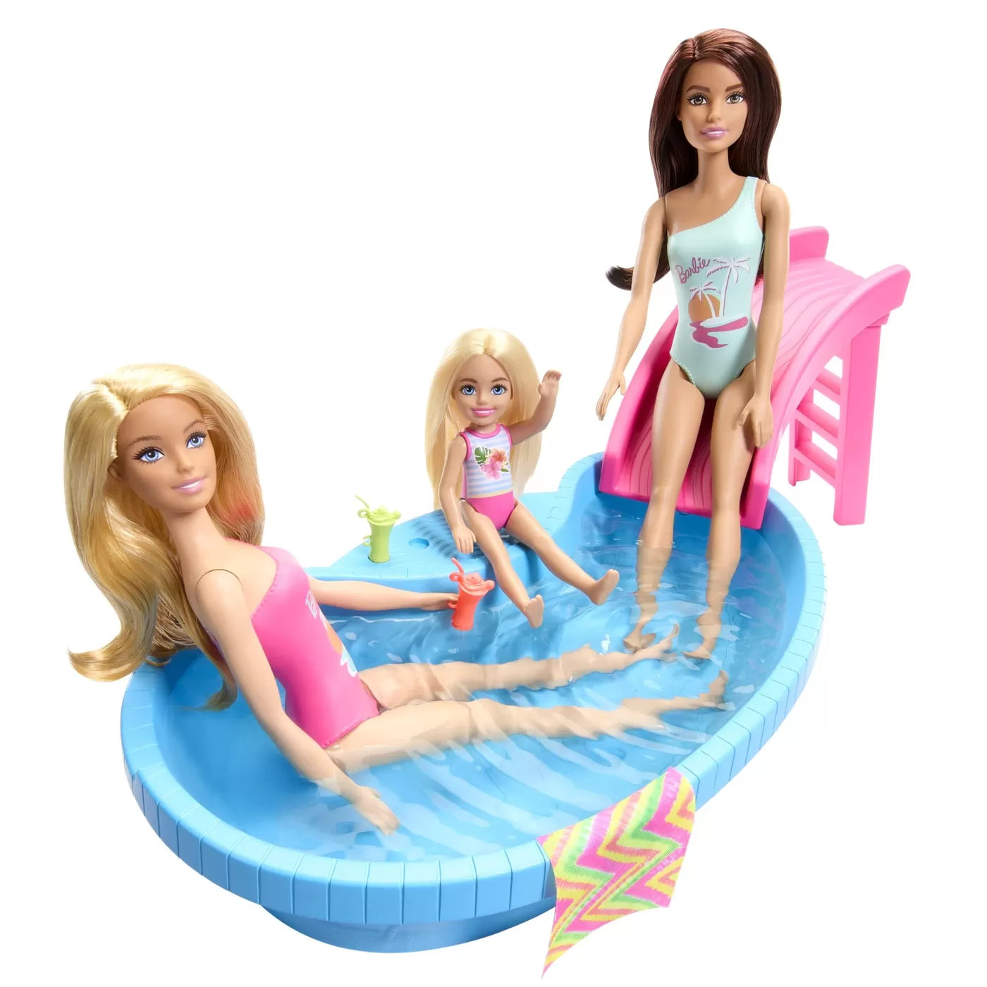 BARBIE SET PAPUSA BARBIE BLONDA SI PISCINA, BARBIE - I CAN BE