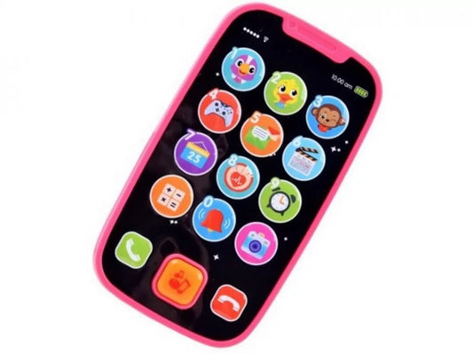 PRIMUL MEU TELEFON SMART ROZ CU MUZICA SI LUMINI, HOLA