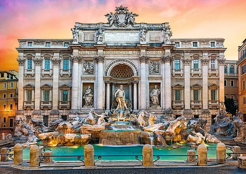 PUZZLE TREFL 500 FONTANNA DI TREVI ROMA, TREFL 500P