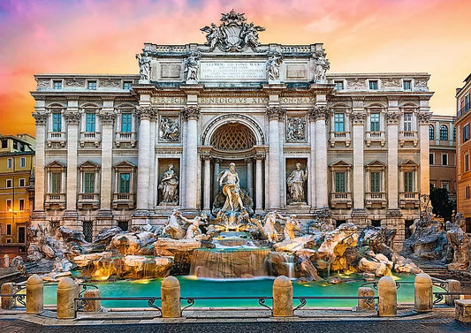 PUZZLE TREFL 500 FONTANNA DI TREVI ROMA, TREFL 500P