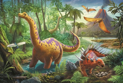 PUZZLE TREFL 60 MIGRATIA DINOZAURILOR, TREFL 60P