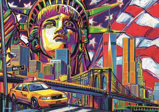 PUZZLE TREFL 1000 NEW YORK IN CULORI, TREFL 1000P