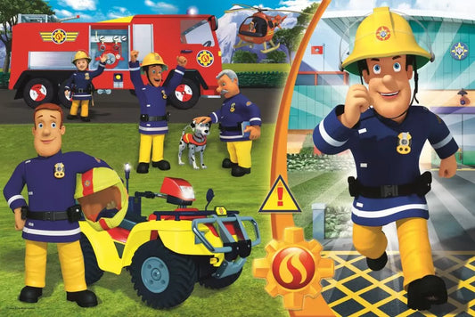 PUZZLE TREFL 24 MAXI BRAVUL POMPIER SAM, TREFL 24M