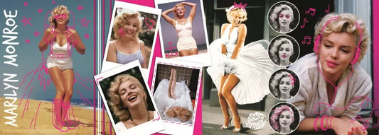 PUZZLE TREFL PANORAMA 500 COLAJ MARILYN MONROE, TREFL 500P