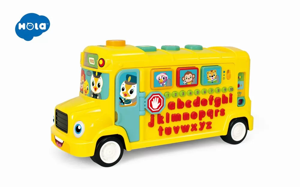 AUTOBUZ SCOLAR EDUCATIV CU SUNETE SI LUMINI, HOLA